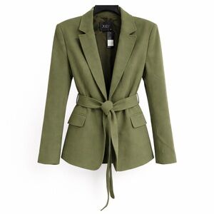 XUSS Olive Green Belted Blazer Jacket | Tailored | NWT | Originally $459
